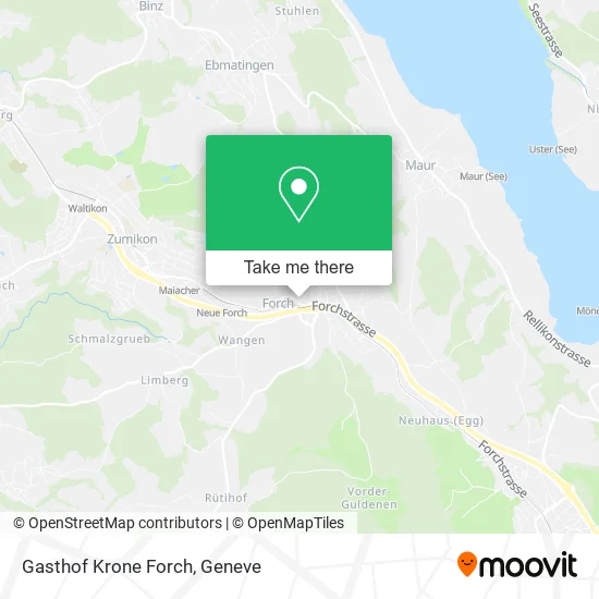 Gasthof Krone Forch map