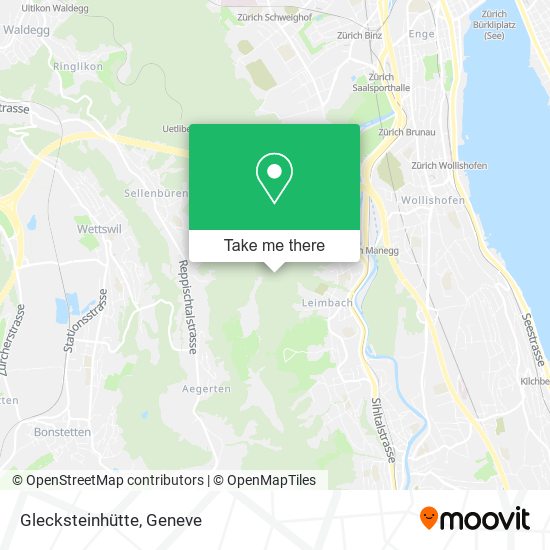 Glecksteinhütte map