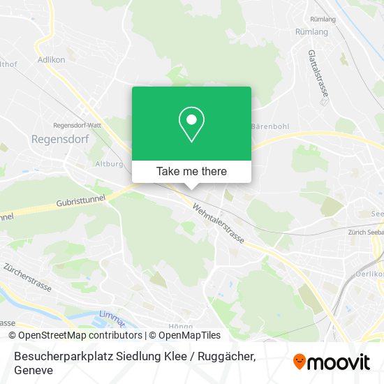 Besucherparkplatz Siedlung Klee / Ruggächer map