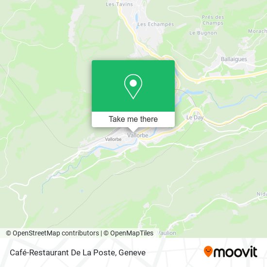 Café-Restaurant De La Poste map