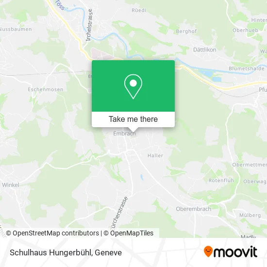 Schulhaus Hungerbühl map
