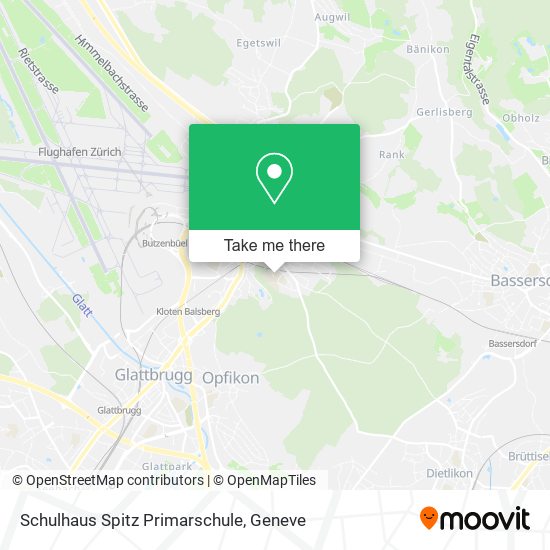 Schulhaus Spitz Primarschule map