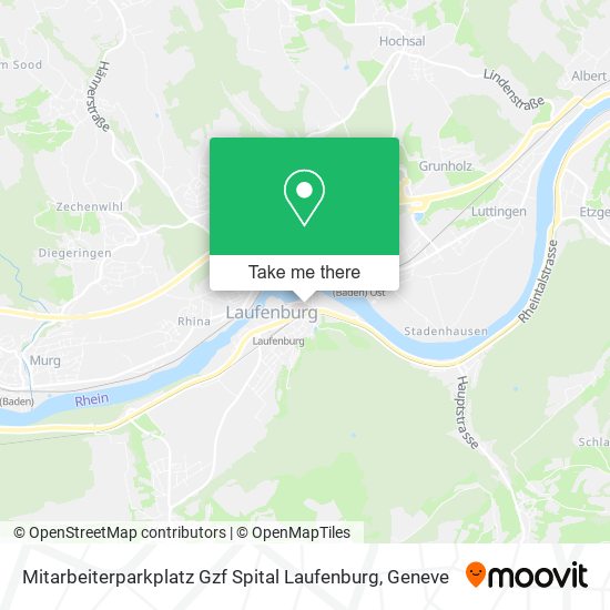Mitarbeiterparkplatz Gzf Spital Laufenburg map
