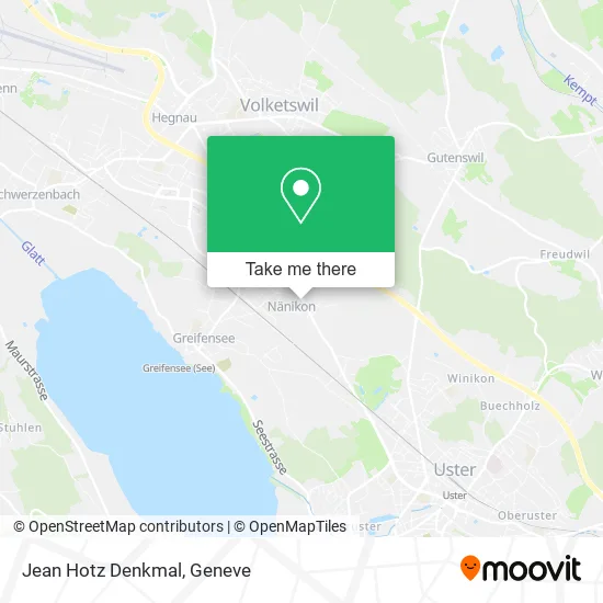Jean Hotz Denkmal map