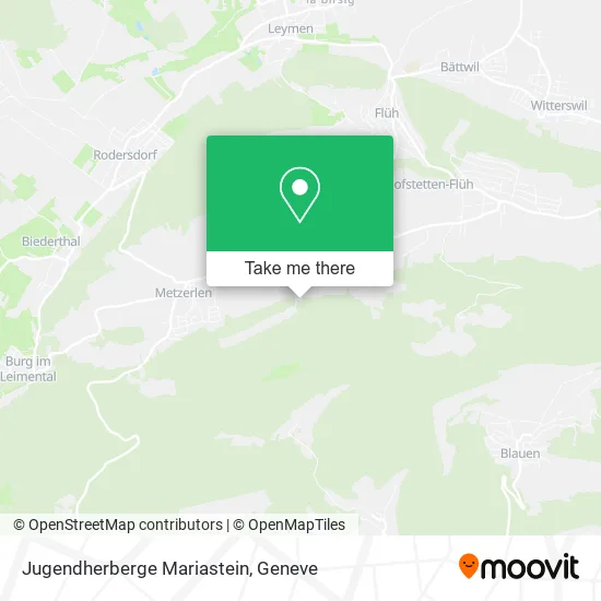 Jugendherberge Mariastein map