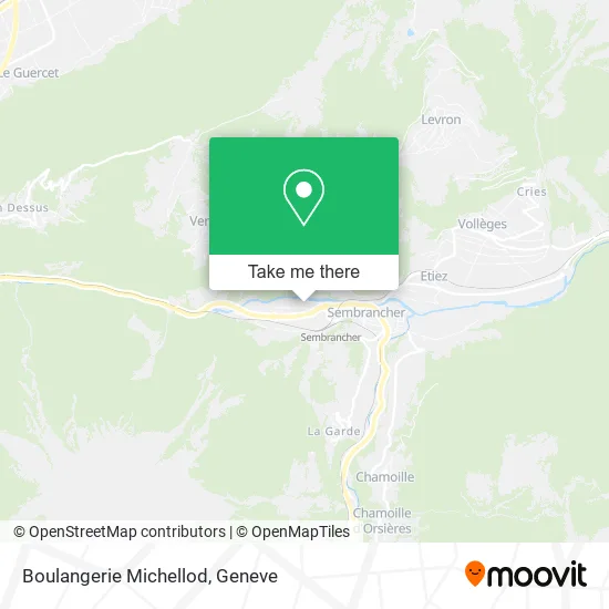 Boulangerie Michellod map