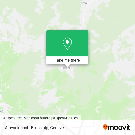 Alpwirtschaft Brunnialp map
