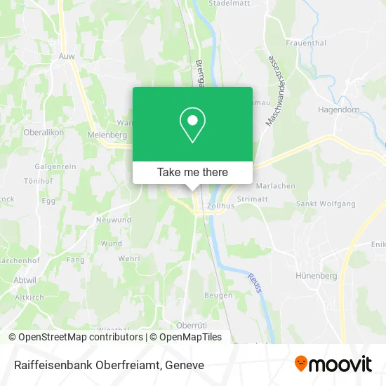 Raiffeisenbank Oberfreiamt map