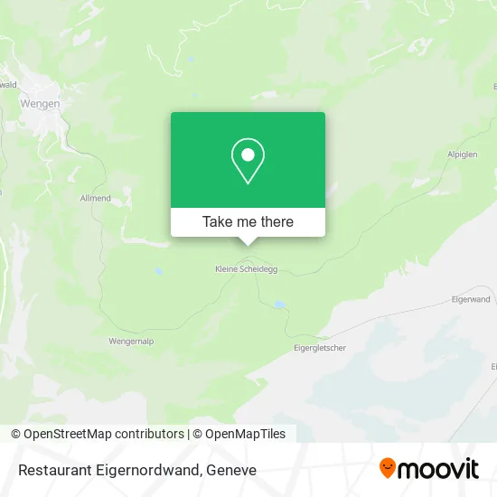 Restaurant Eigernordwand map