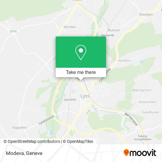 Modeva map