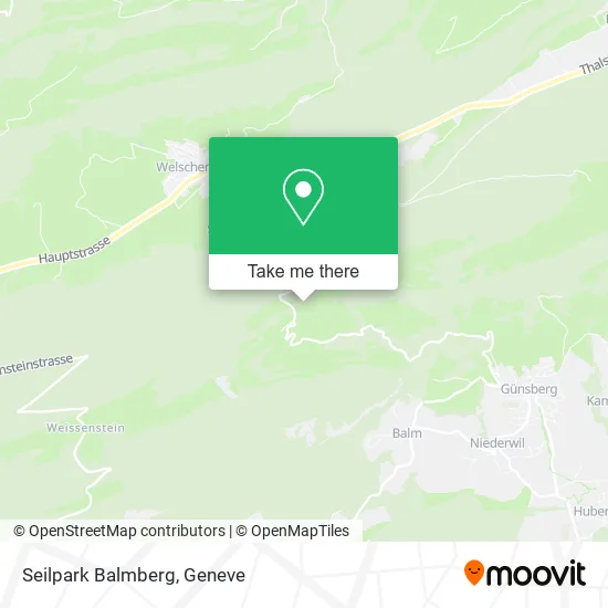 Seilpark Balmberg map