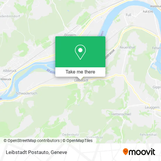 Leibstadt Postauto map
