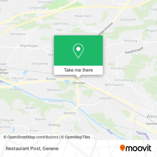 Restaurant Post map