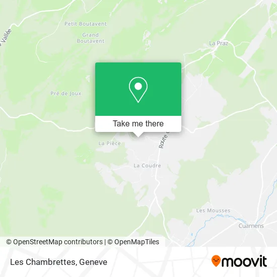 Les Chambrettes map