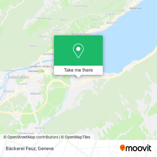 Bäckerei Feuz map