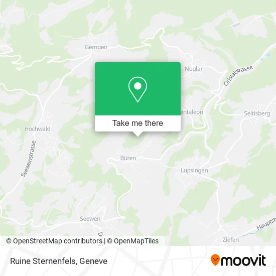 Ruine Sternenfels map