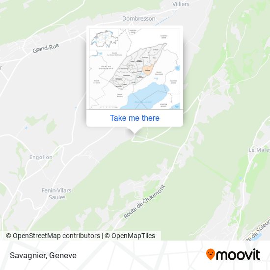 Savagnier map