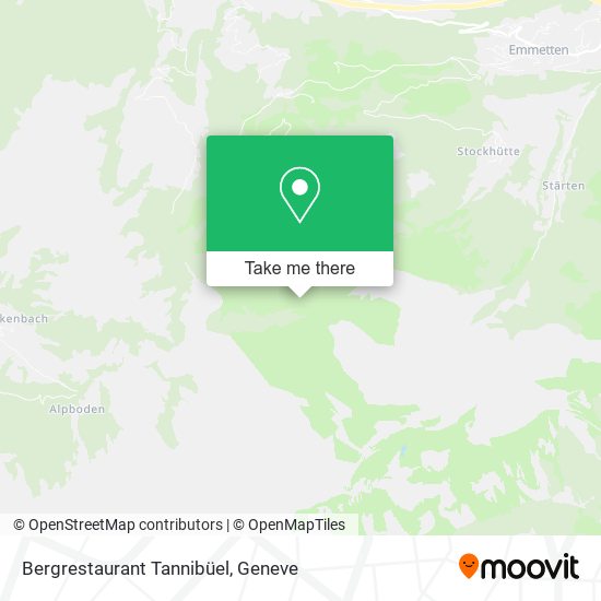 Bergrestaurant Tannibüel map