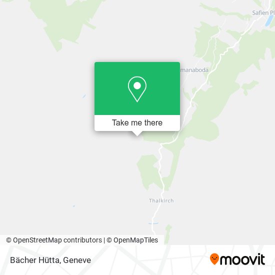 Bächer Hütta map