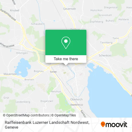 Raiffeisenbank Luzerner Landschaft Nordwest map