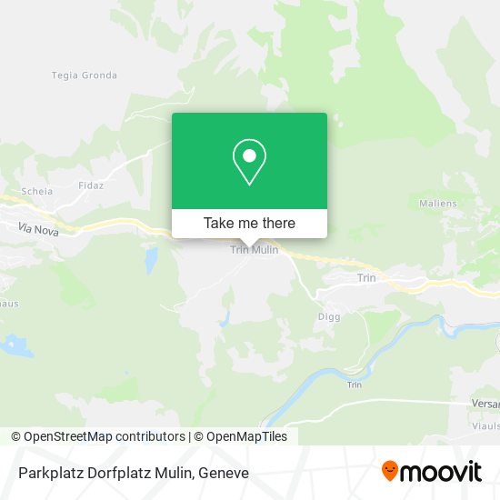 Parkplatz Dorfplatz Mulin map