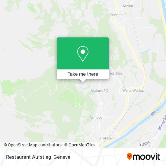 Restaurant Aufstieg map