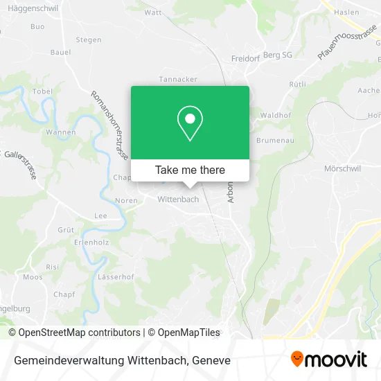 Gemeindeverwaltung Wittenbach map