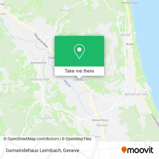 Gemeindehaus Leimbach map