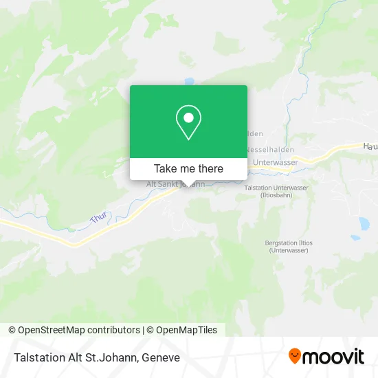 Talstation Alt St.Johann map