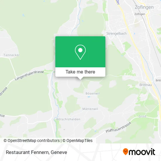 Restaurant Fennern map