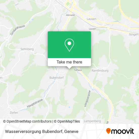 Wasserversorgung Bubendorf map