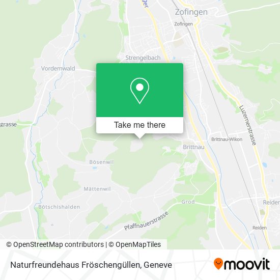 Naturfreundehaus Fröschengüllen map