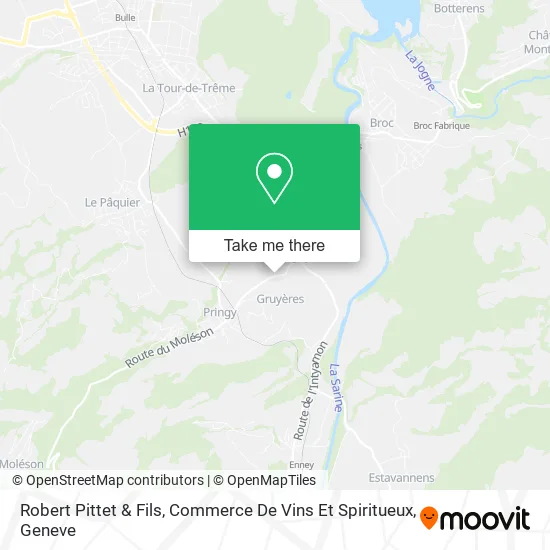 Robert Pittet & Fils, Commerce De Vins Et Spiritueux map