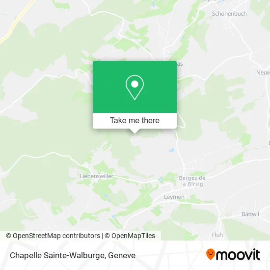 Chapelle Sainte-Walburge map