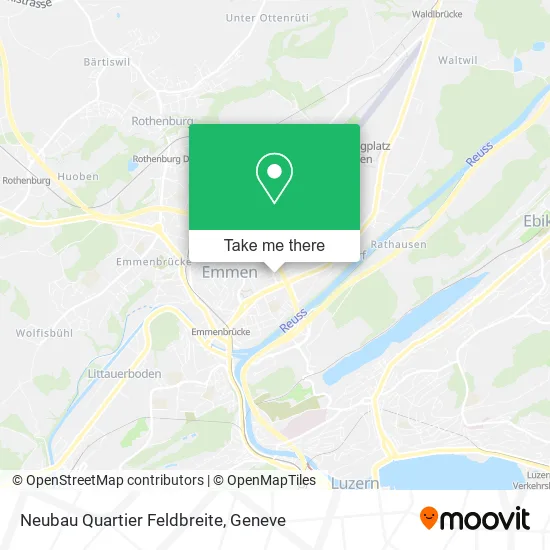 Neubau Quartier Feldbreite map