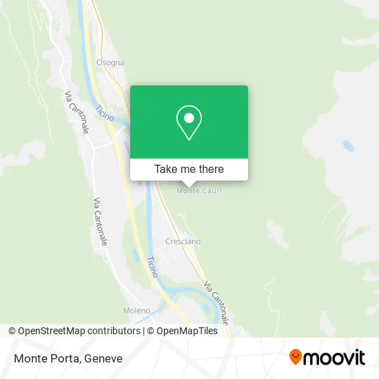 Monte Porta map