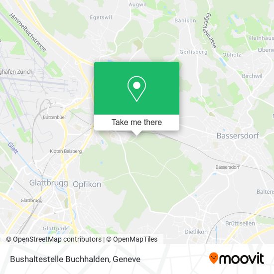 Bushaltestelle Buchhalden map