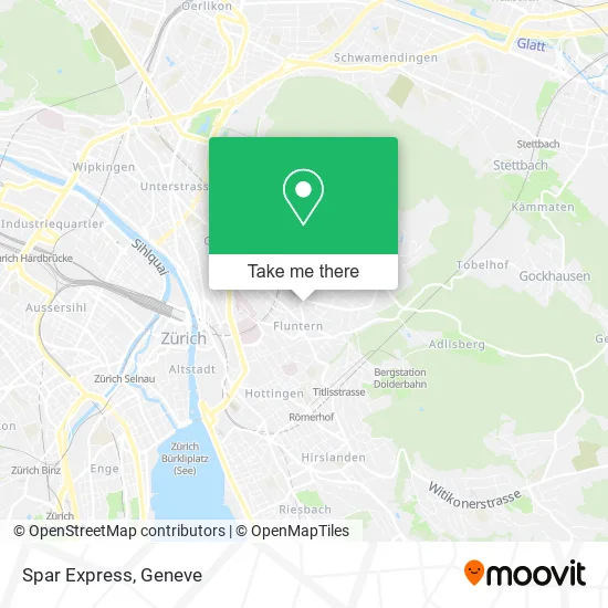 Spar Express map