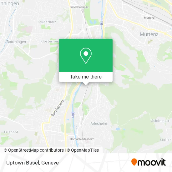 Uptown Basel map