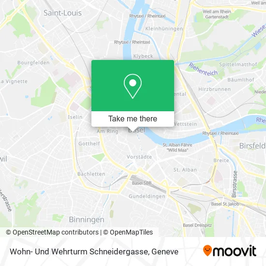 Wohn- Und Wehrturm Schneidergasse map