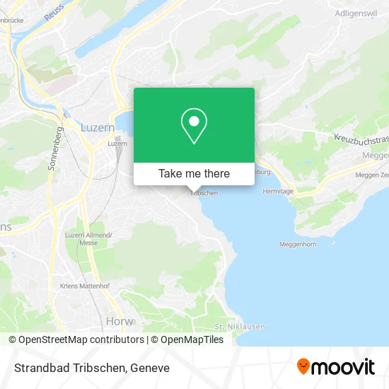 Strandbad Tribschen map