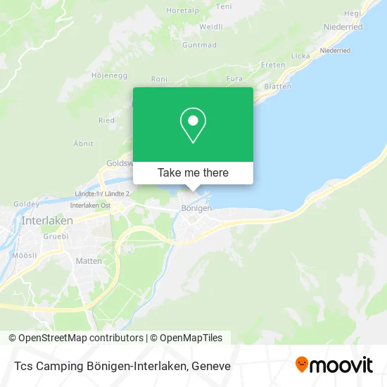 Tcs Camping Bönigen-Interlaken map