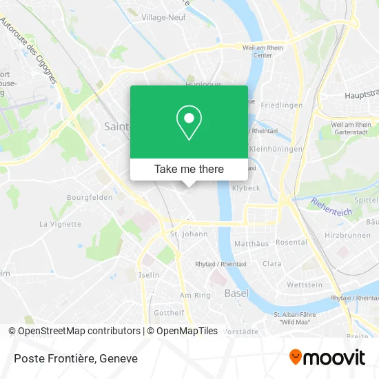 Poste Frontière map
