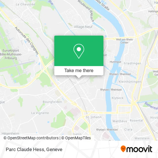 Parc Claude Hess map