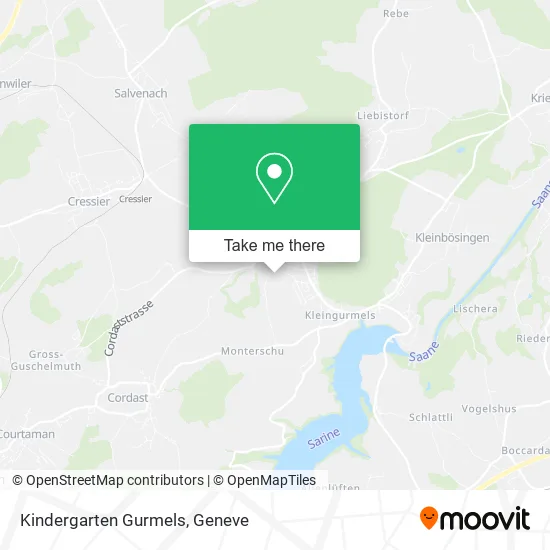 Kindergarten Gurmels map