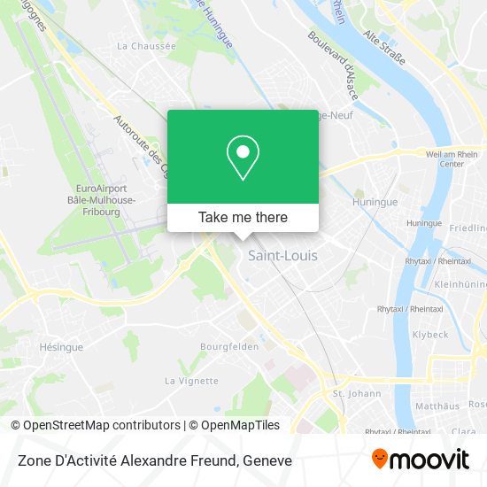 Zone D'Activité Alexandre Freund map