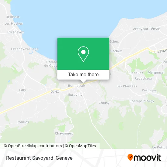 Restaurant Savoyard map