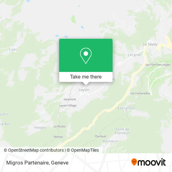 Migros Partenaire map