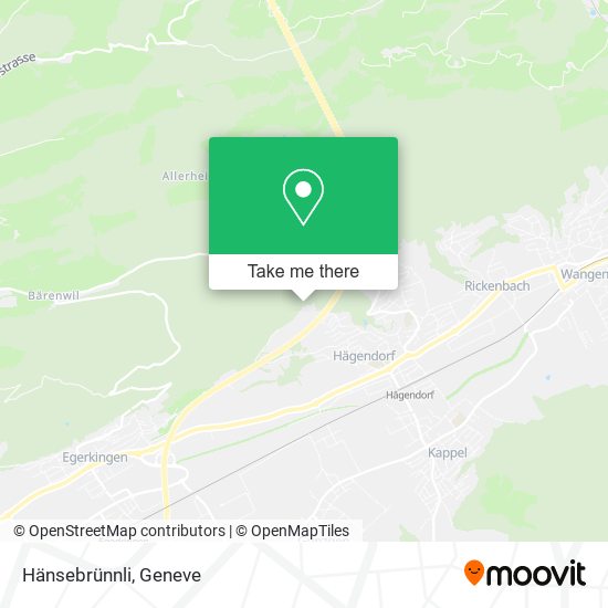 Hänsebrünnli map