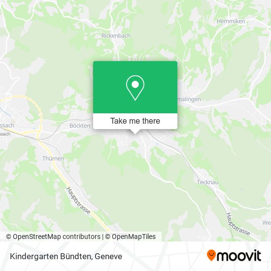 Kindergarten Bündten map